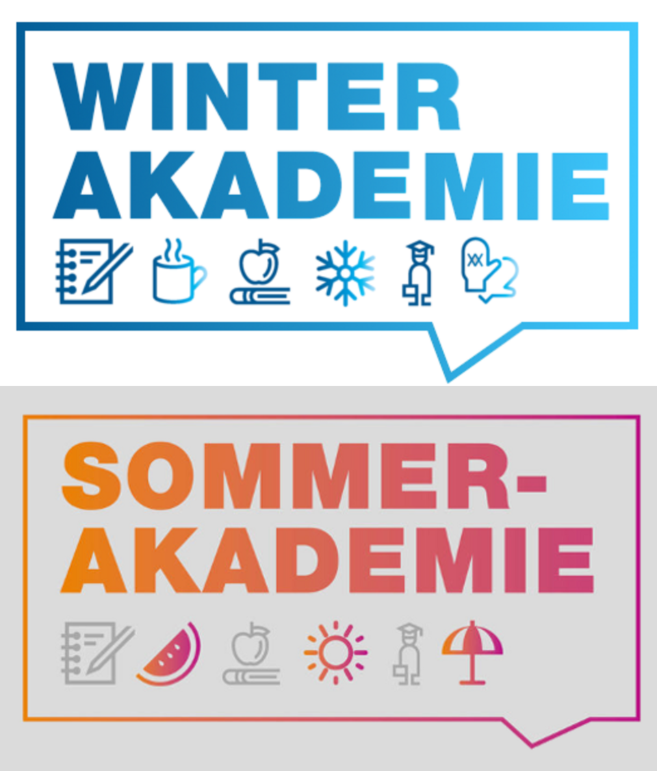 Schriftzüge Winterakademie / Sommerakademie
